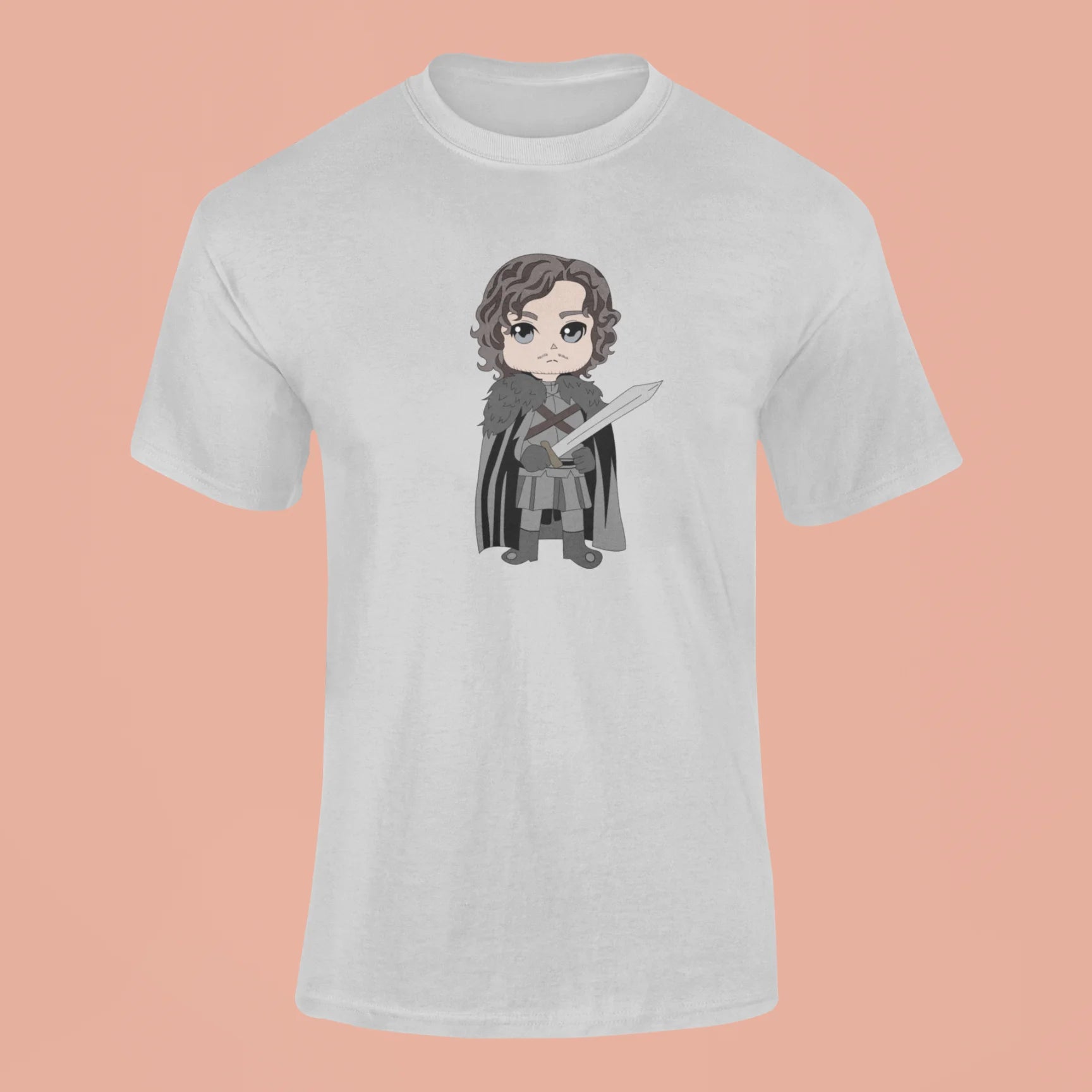 jon snow t shirt grey