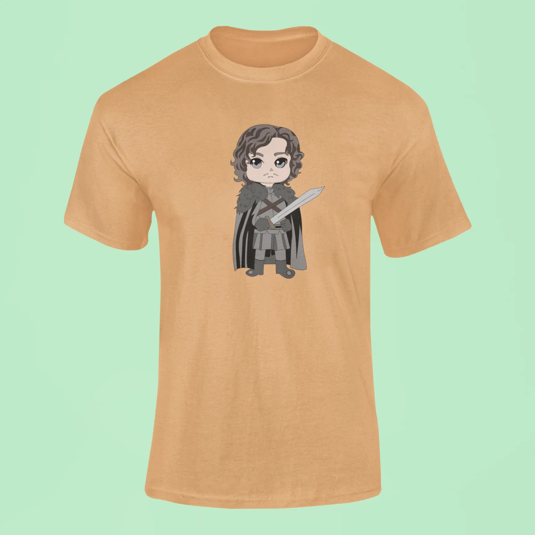 jon snow t shirt mustard yellow