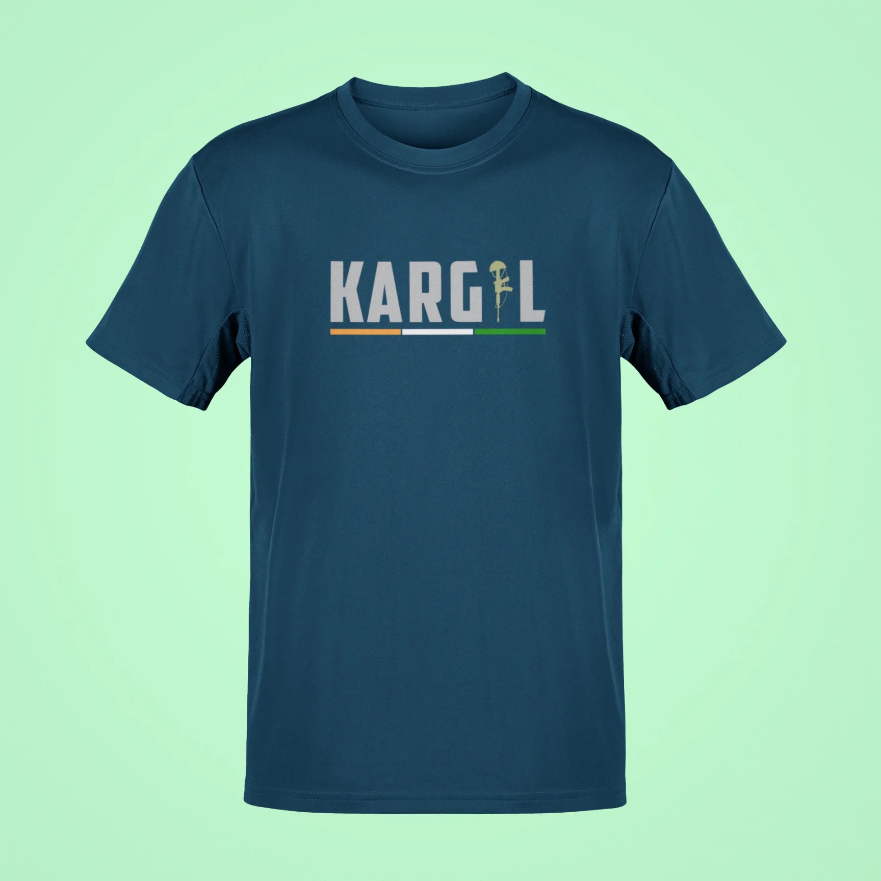 kargil oversized t shirt navy blue