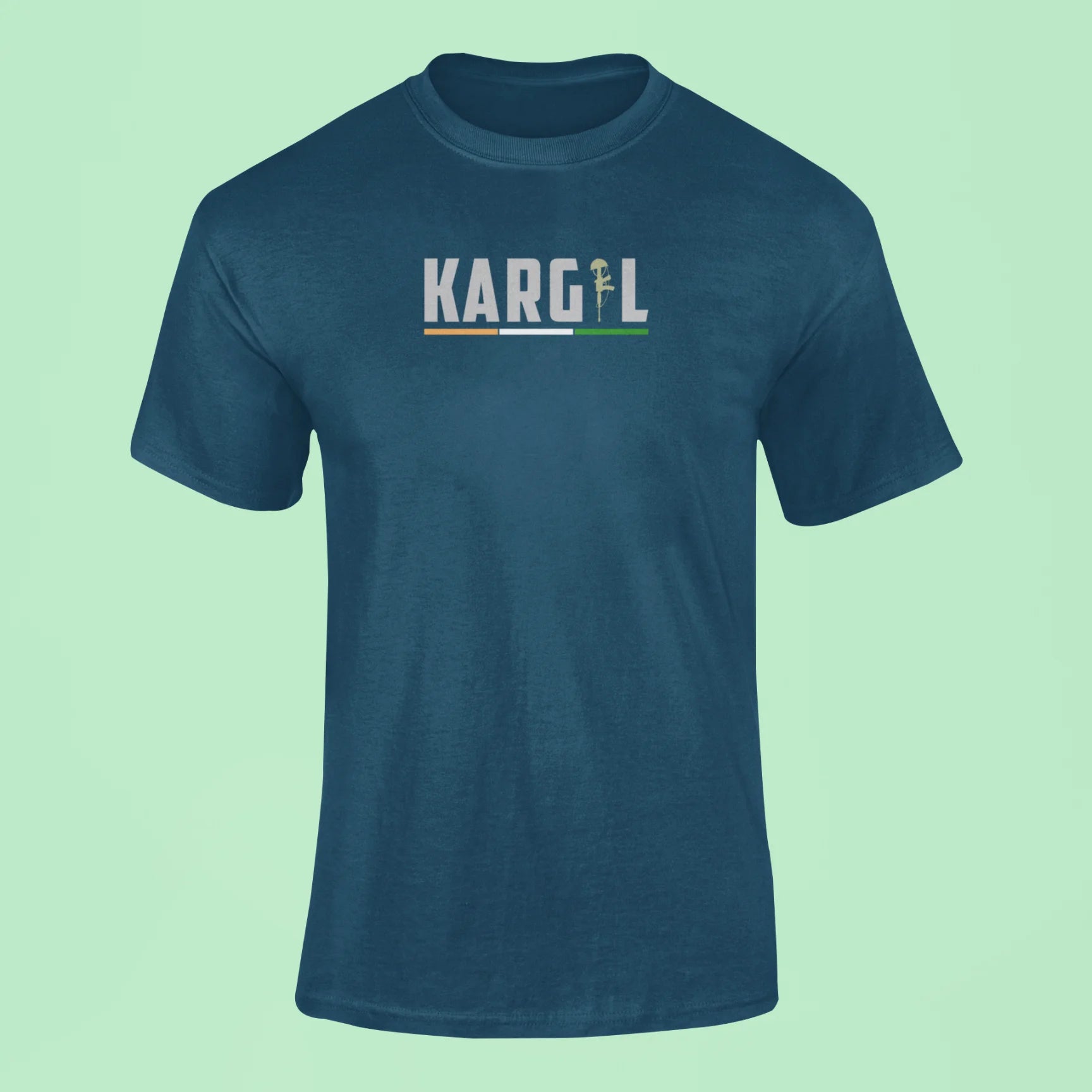 kargil t shirt navy blue