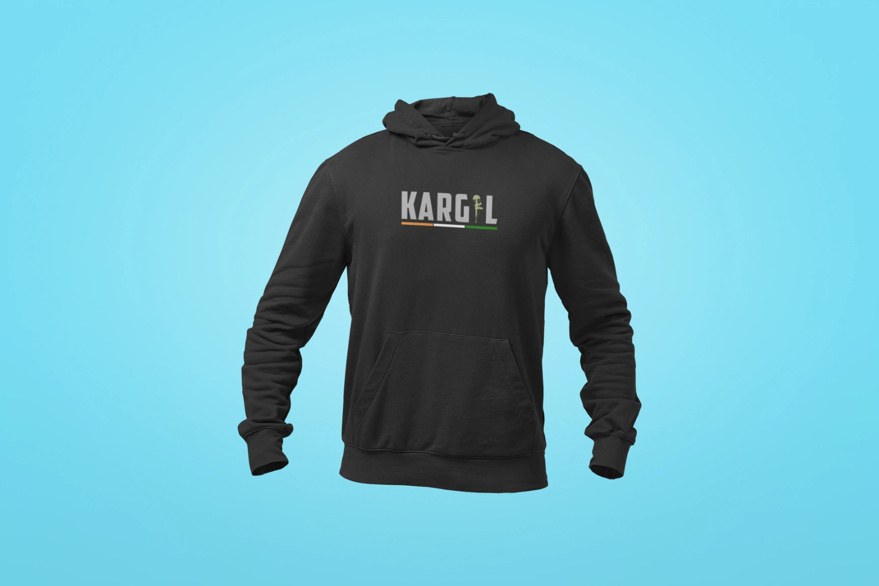 kargil unisex hoodie black