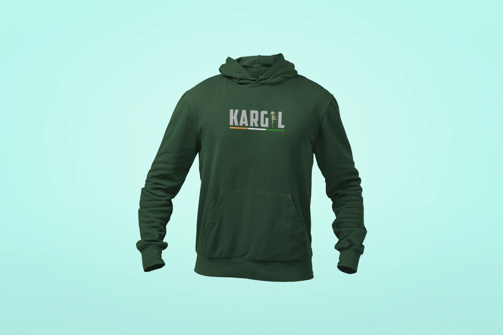 kargil unisex hoodie green