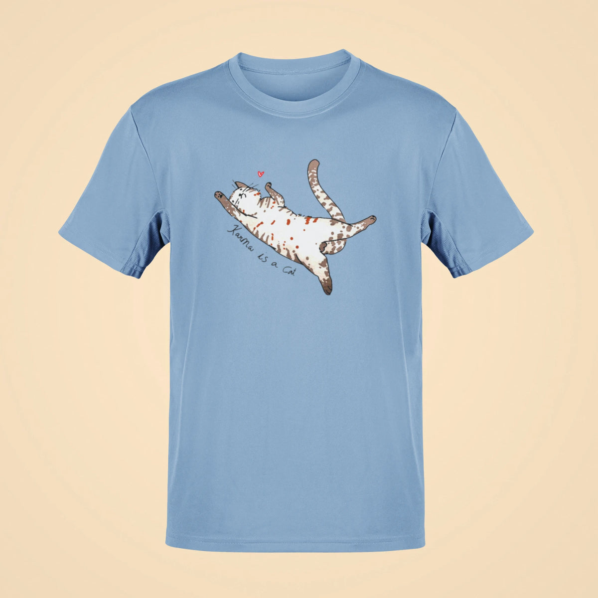 karma is a cat oversized t shirt baby blue 1