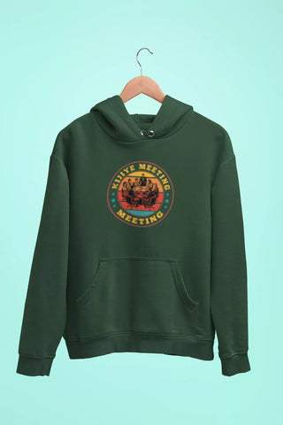 kijiye meeting meeting unisex hoodie green