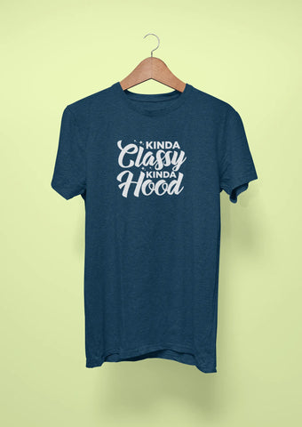 kinda classy kinda hood navy blue