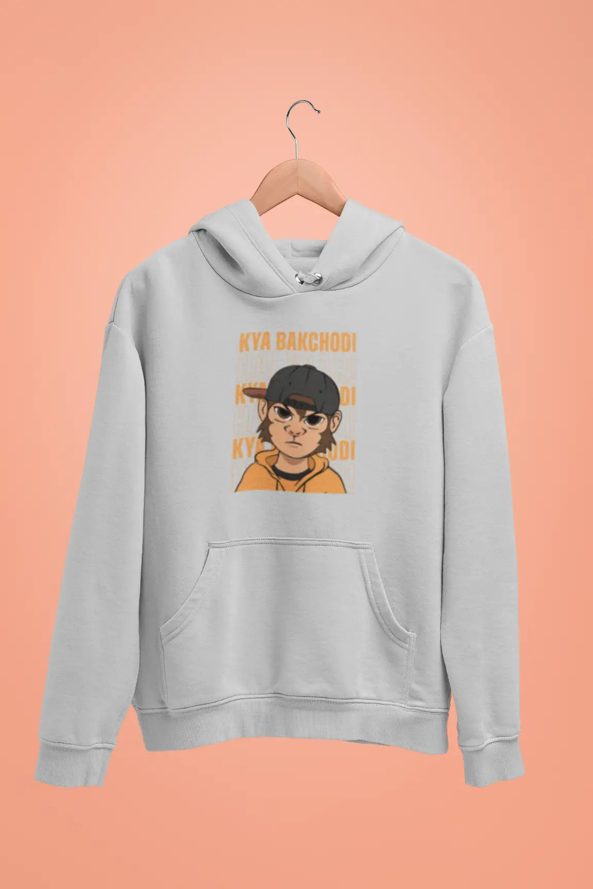 kya bakchdi hai yaar unisex hoodie grey