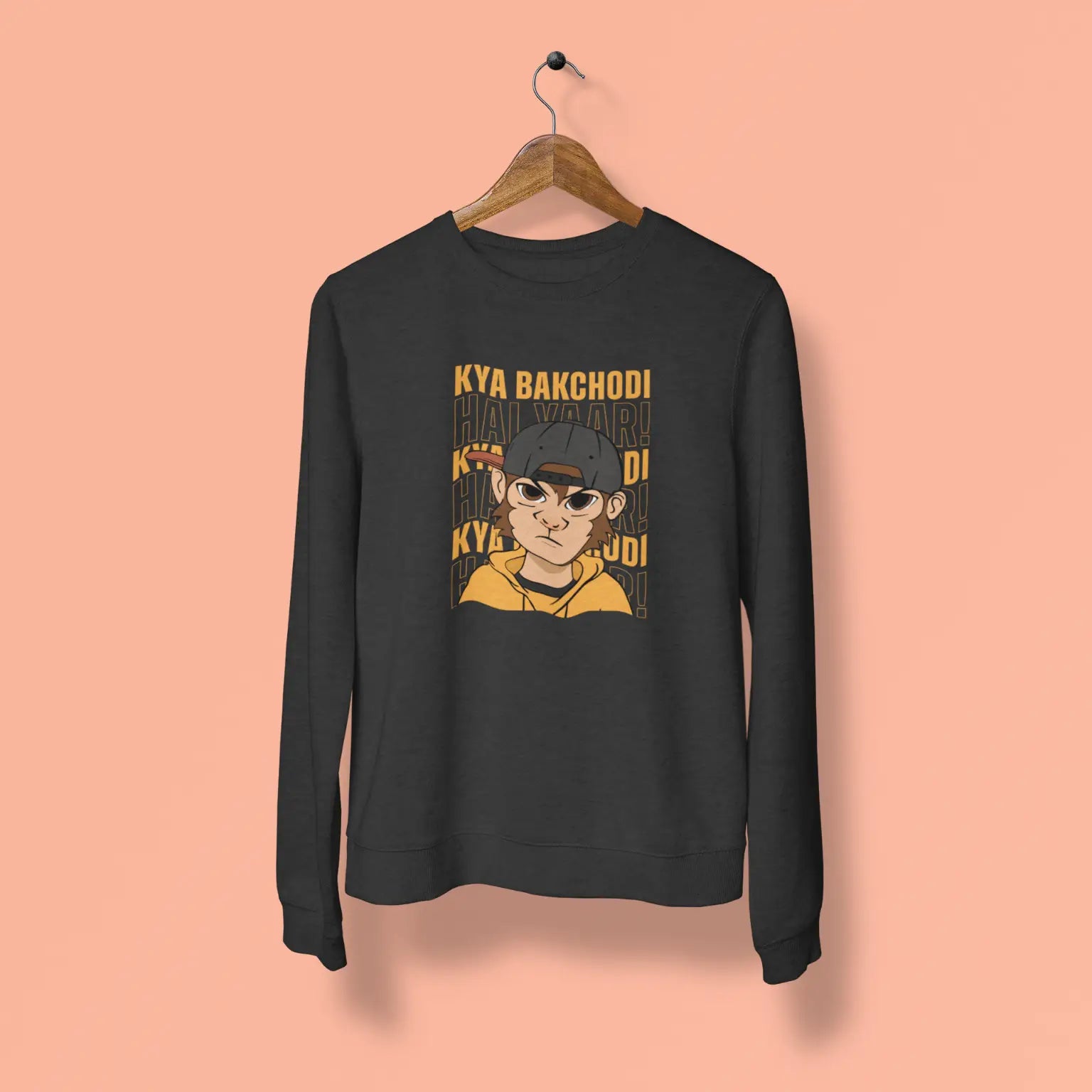 kya bakchodi hai yaar unisex sweatshirt black