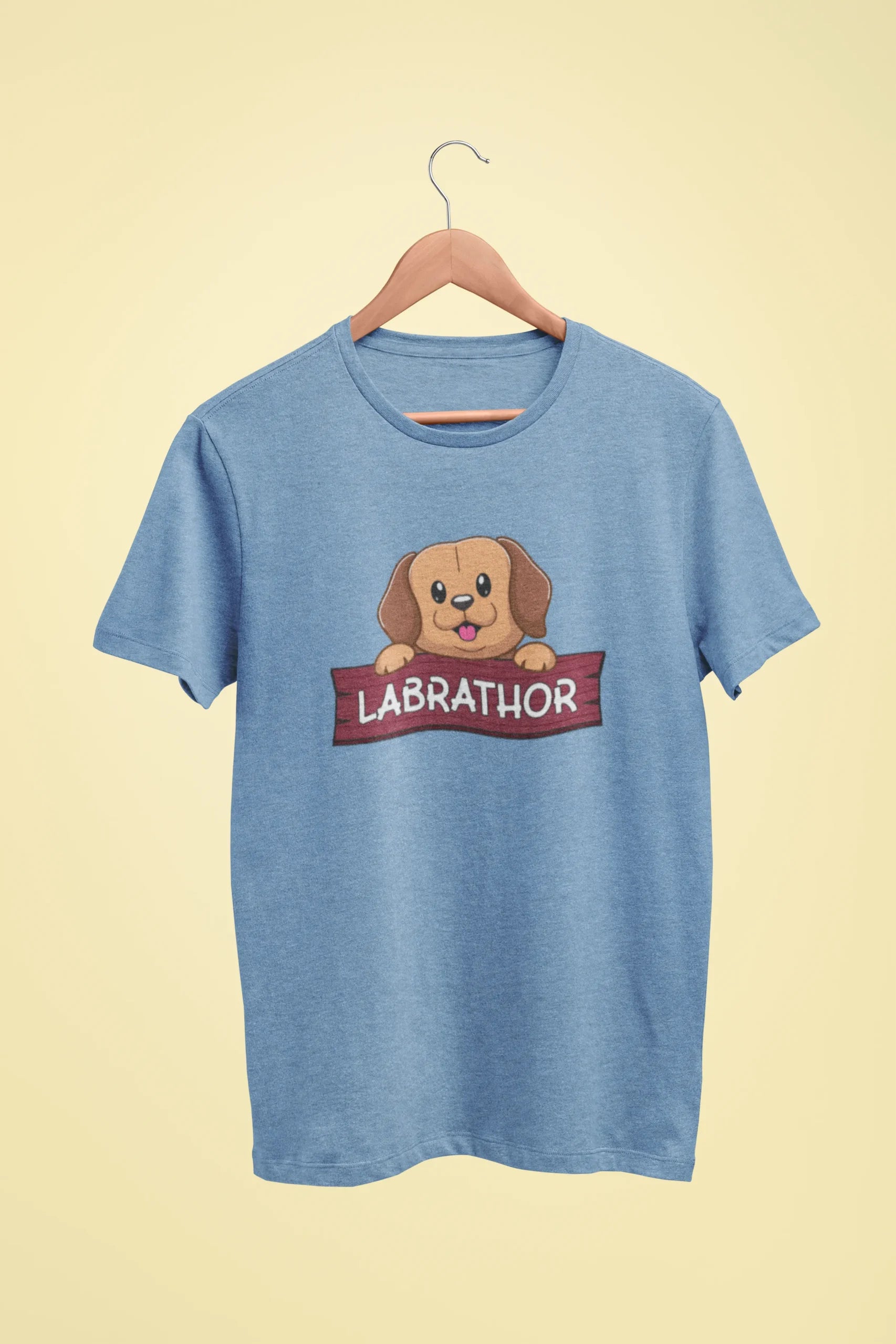 labrador labrathor oversized t shirt baby blue scaled