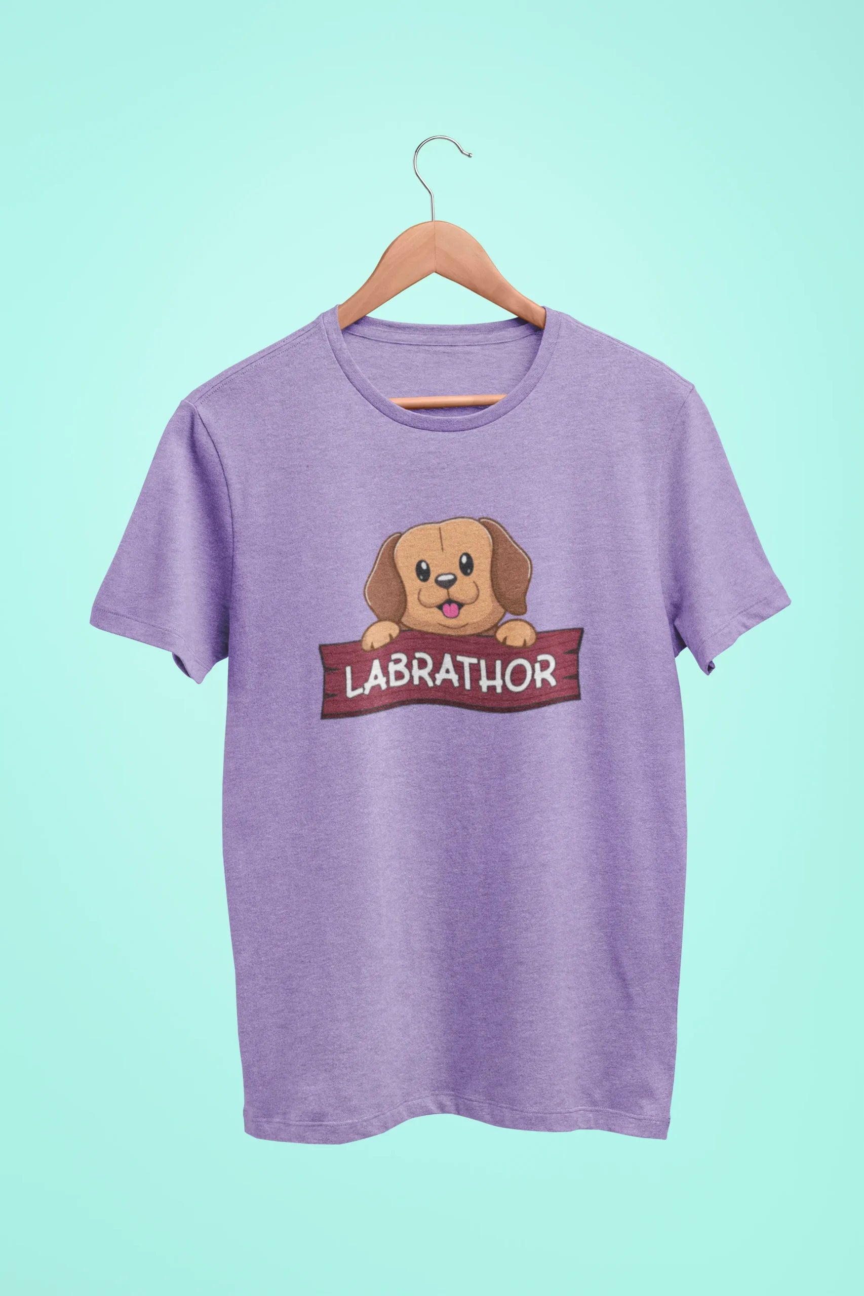 labrador labrathor oversized t shirt iris lavender scaled