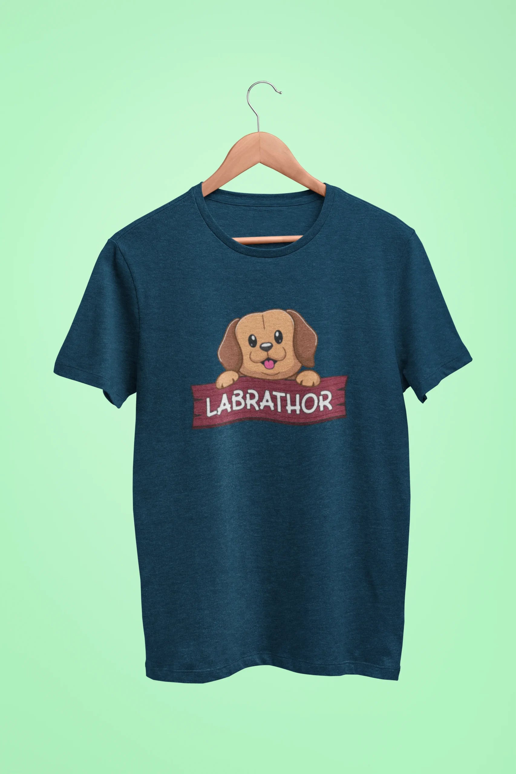 labrador labrathor oversized t shirt navy blue scaled