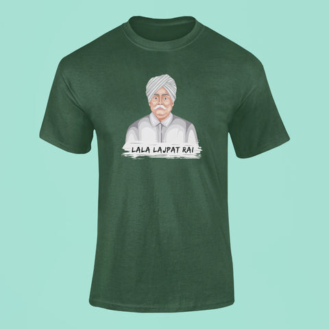 lala lajpat rai t shirt green