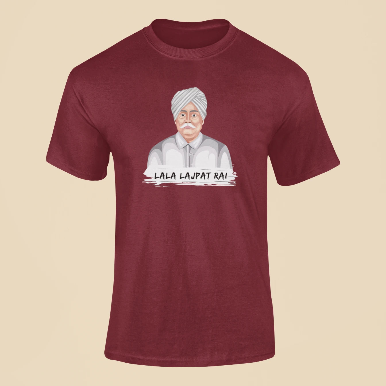 lala lajpat rai t shirt maroon