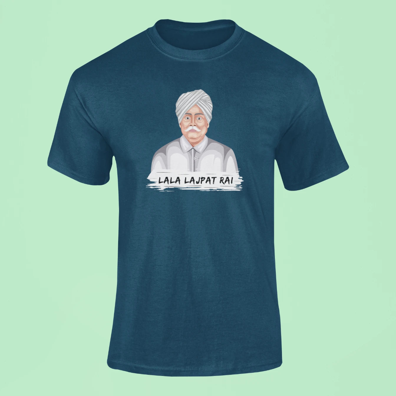 lala lajpat rai t shirt navy blue