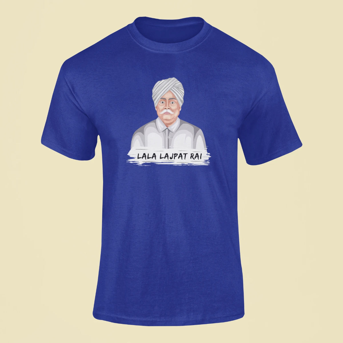 lala lajpat rai t shirt royal blue