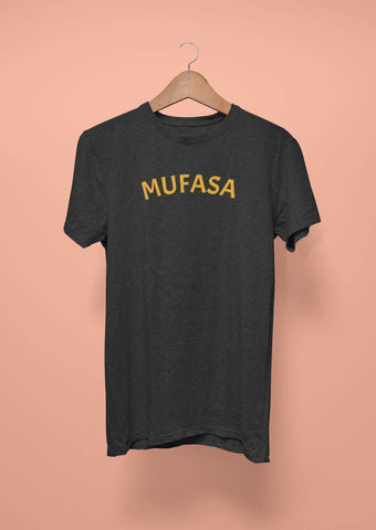 lion king mufasa front print black