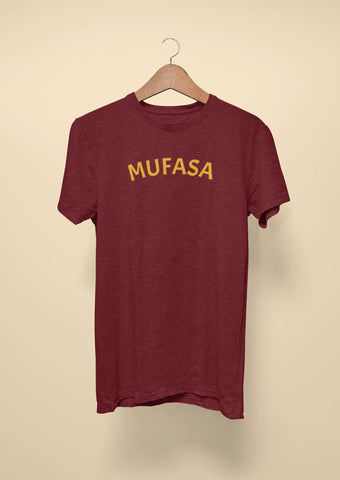 lion king mufasa front print maroon