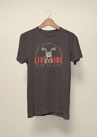 live to ride ride to live street racing outwear dark grey