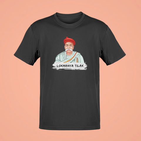 lokmanya tilak oversized t shirt black