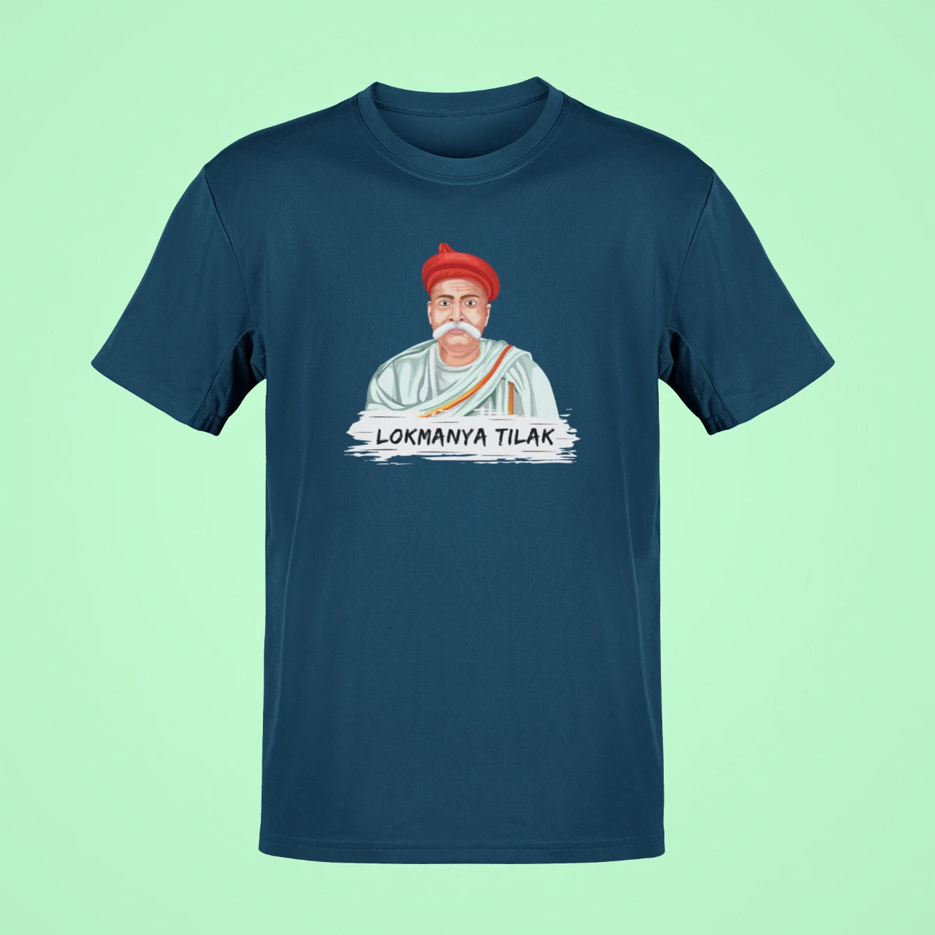 lokmanya tilak oversized t shirt navy blue