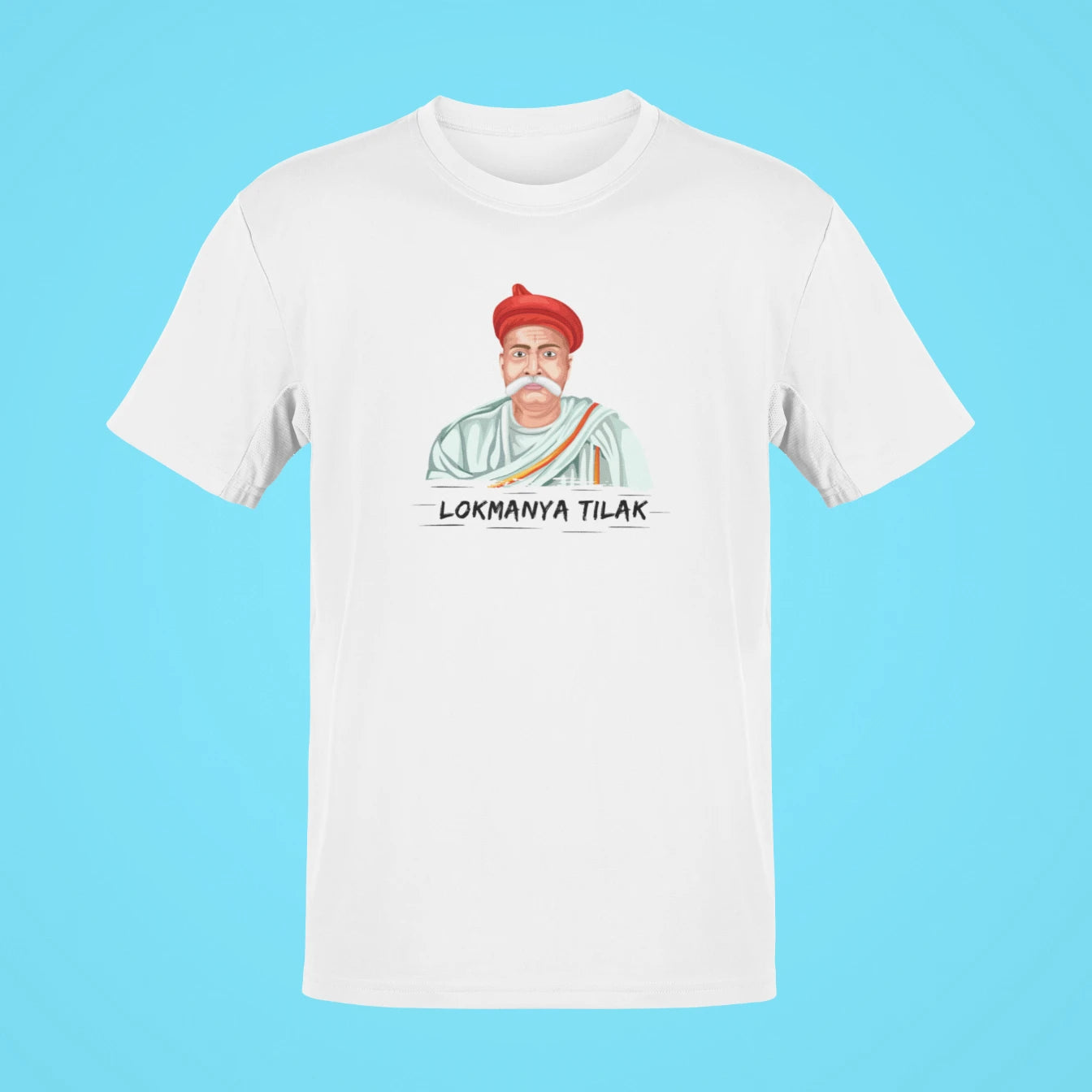 lokmanya tilak oversized t shirt white