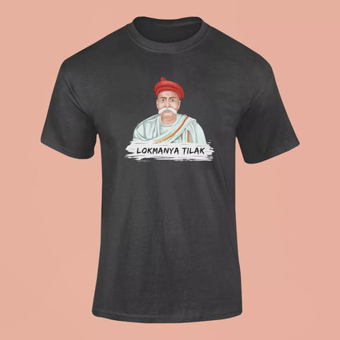 lokmanya tilak t shirt black