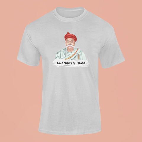 lokmanya tilak t shirt grey