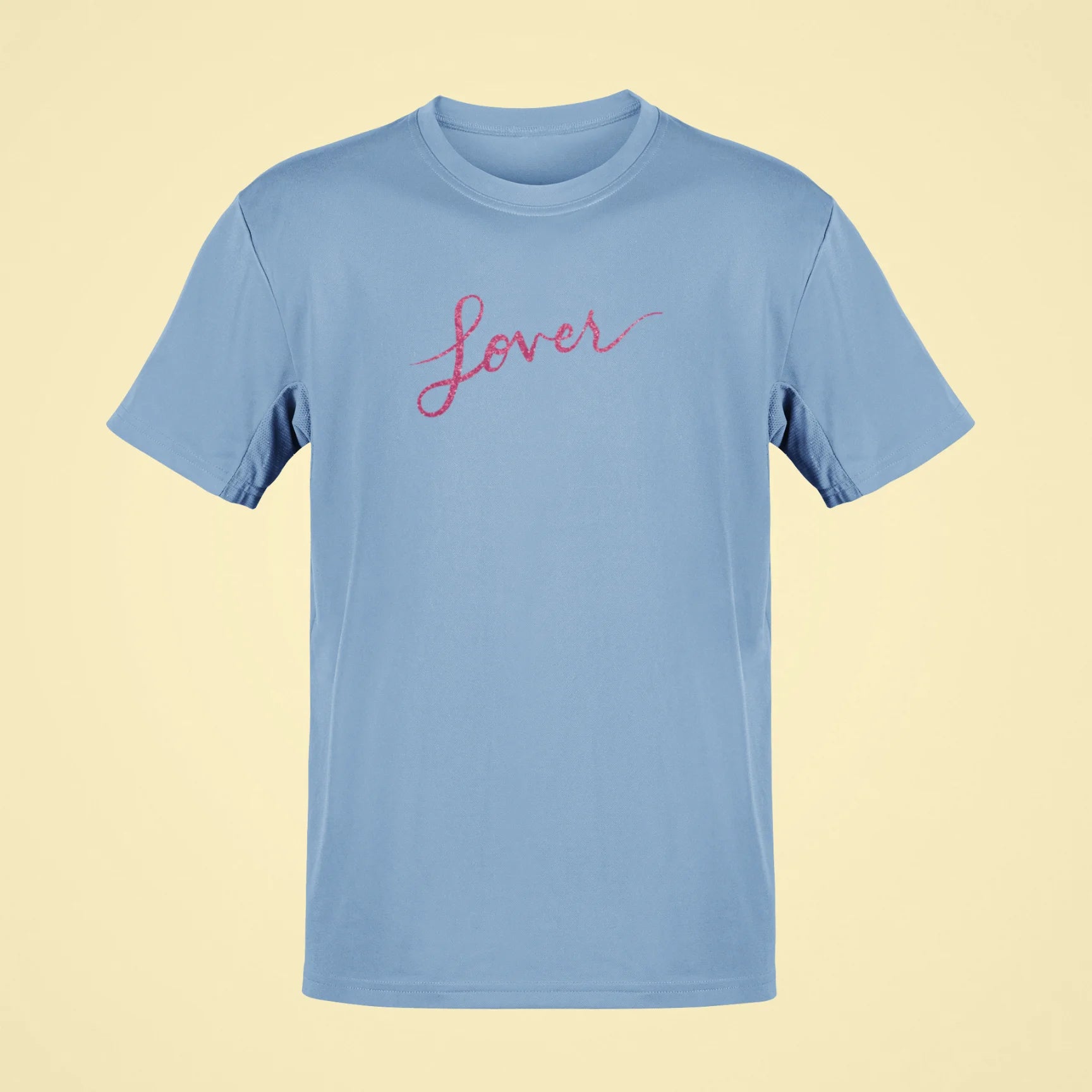 lover oversized t shirt baby blue