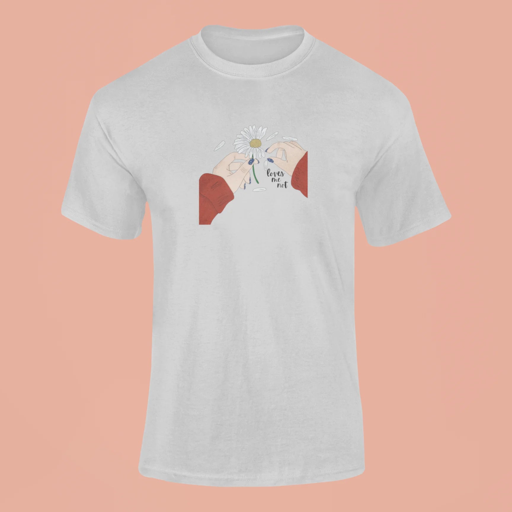loves me not t shirt grey