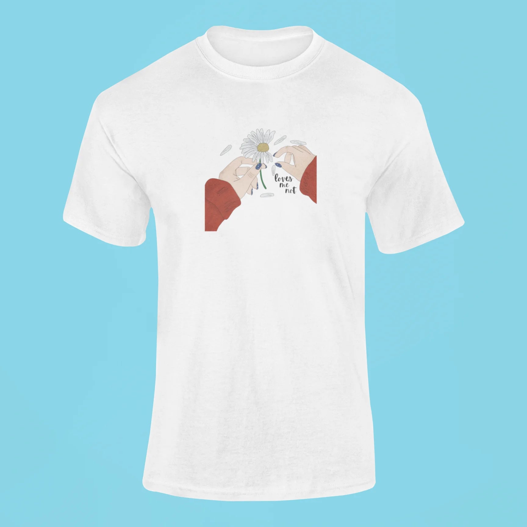 loves me not t shirt white