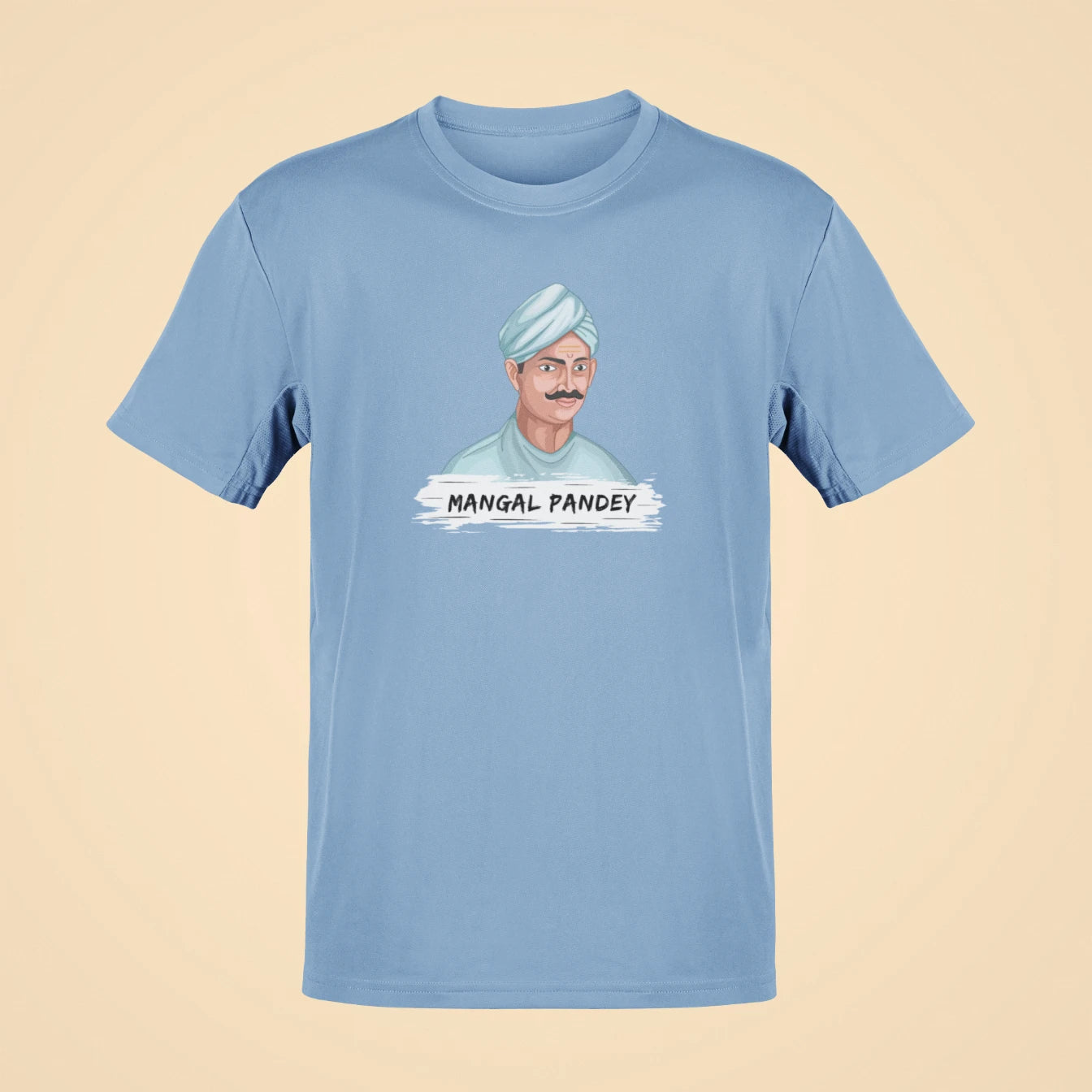 mangal pandey oversized t shirt baby blue