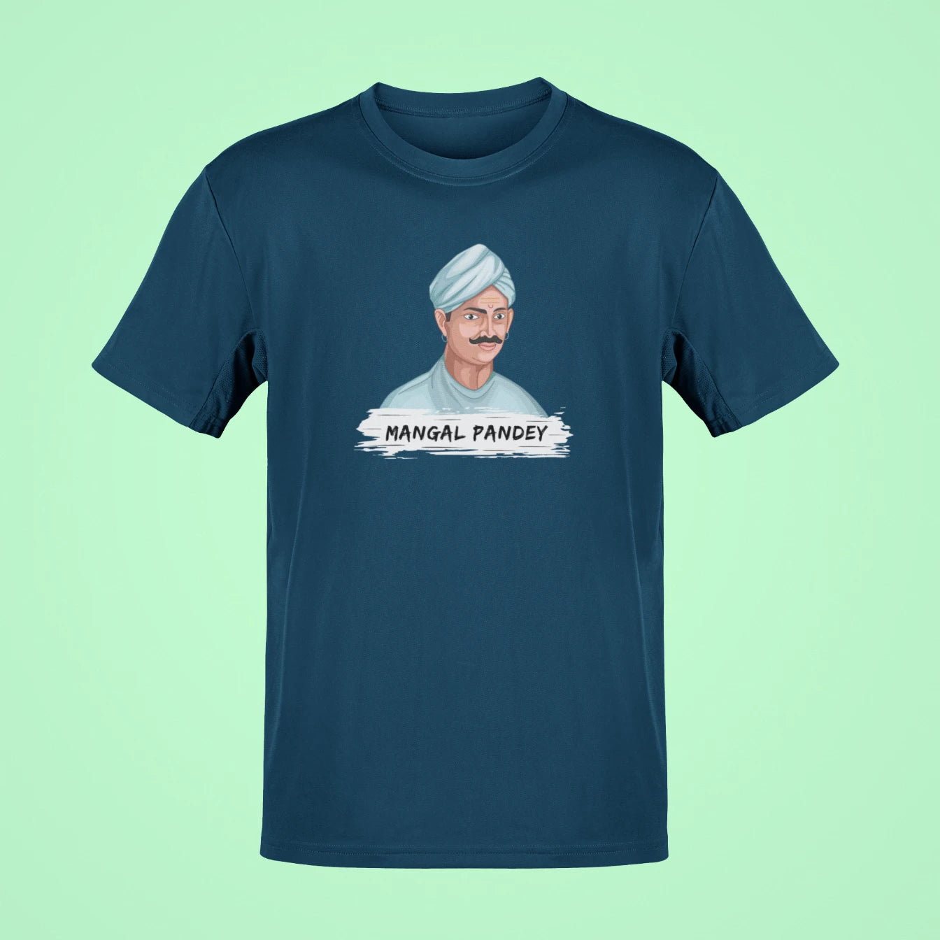 mangal pandey oversized t shirt navy blue