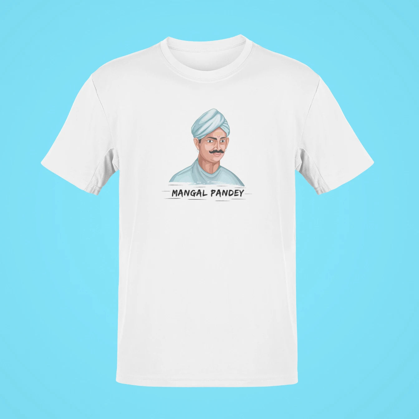 mangal pandey oversized t shirt white