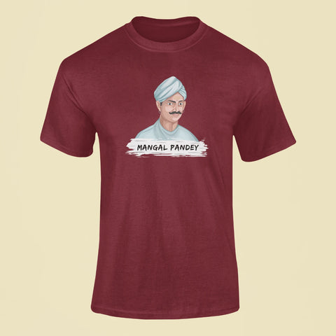 mangal pandey t shirt maroon