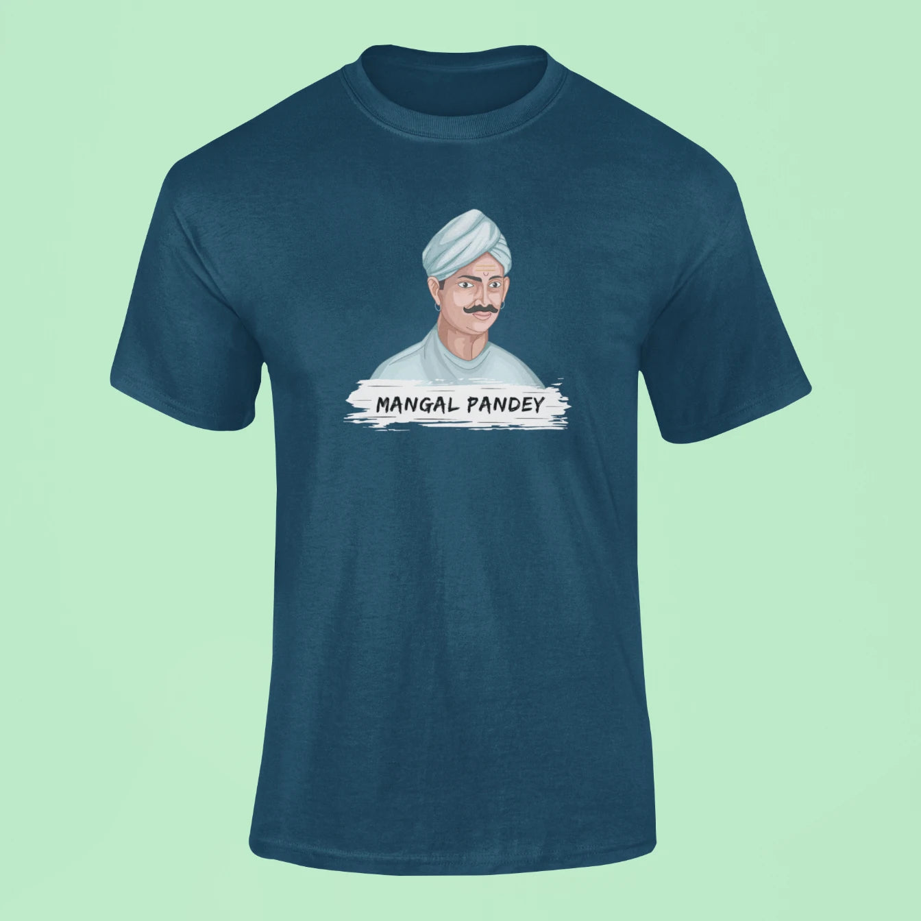 mangal pandey t shirt navy blue