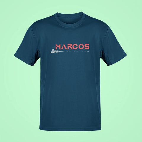 marcos oversized t shirt navy blue