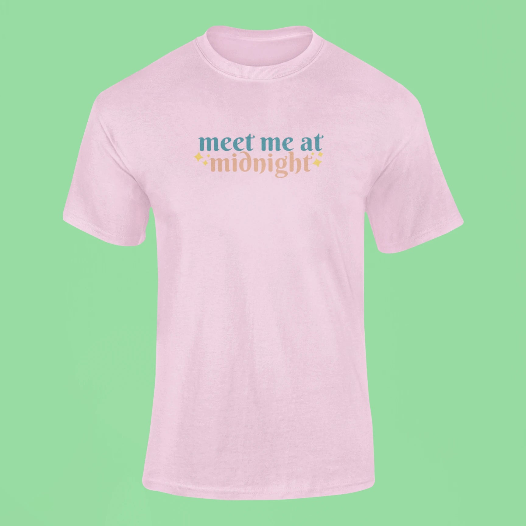 meet me at midnight t shirt pink