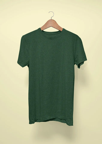 mens solid t shirt green