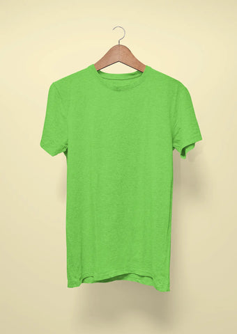 mens solid t shirt liril green