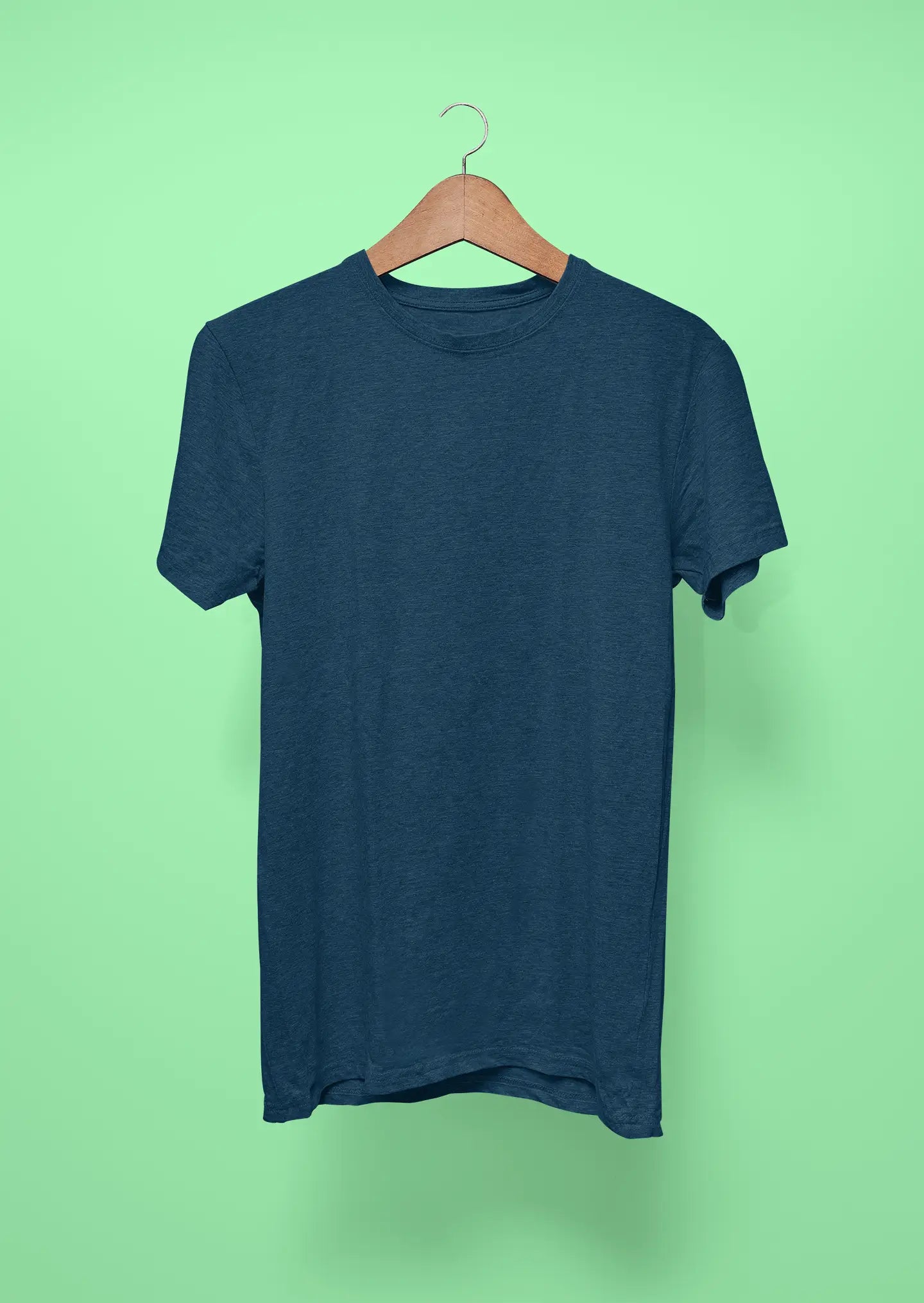 mens solid t shirt navy blue