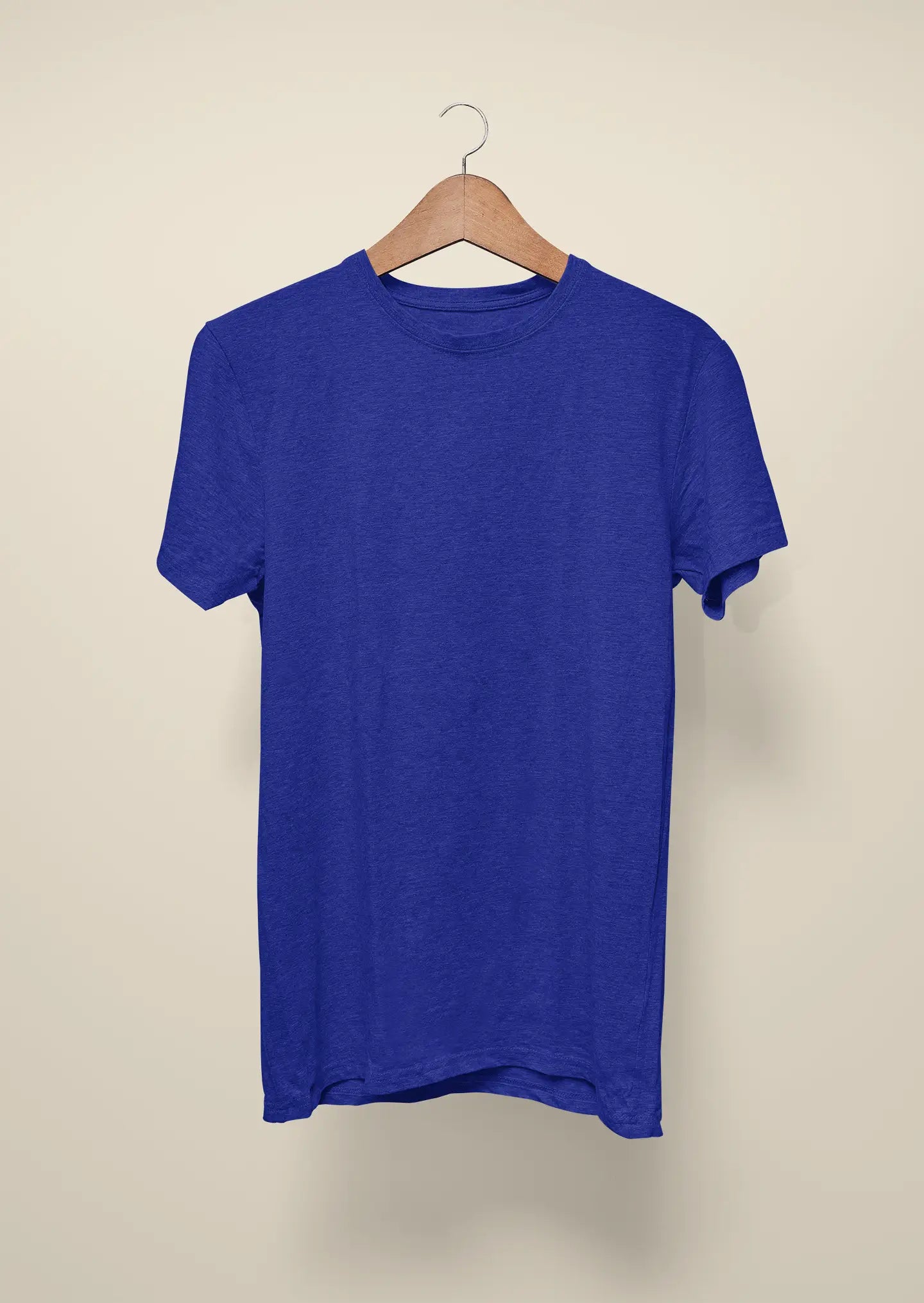 mens solid t shirt royal blue