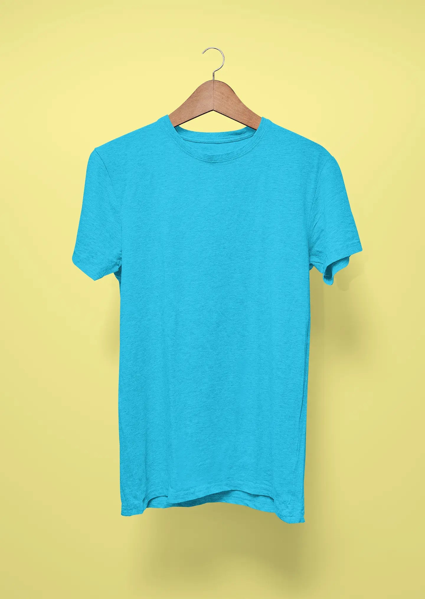 mens solid t shirt sky blue