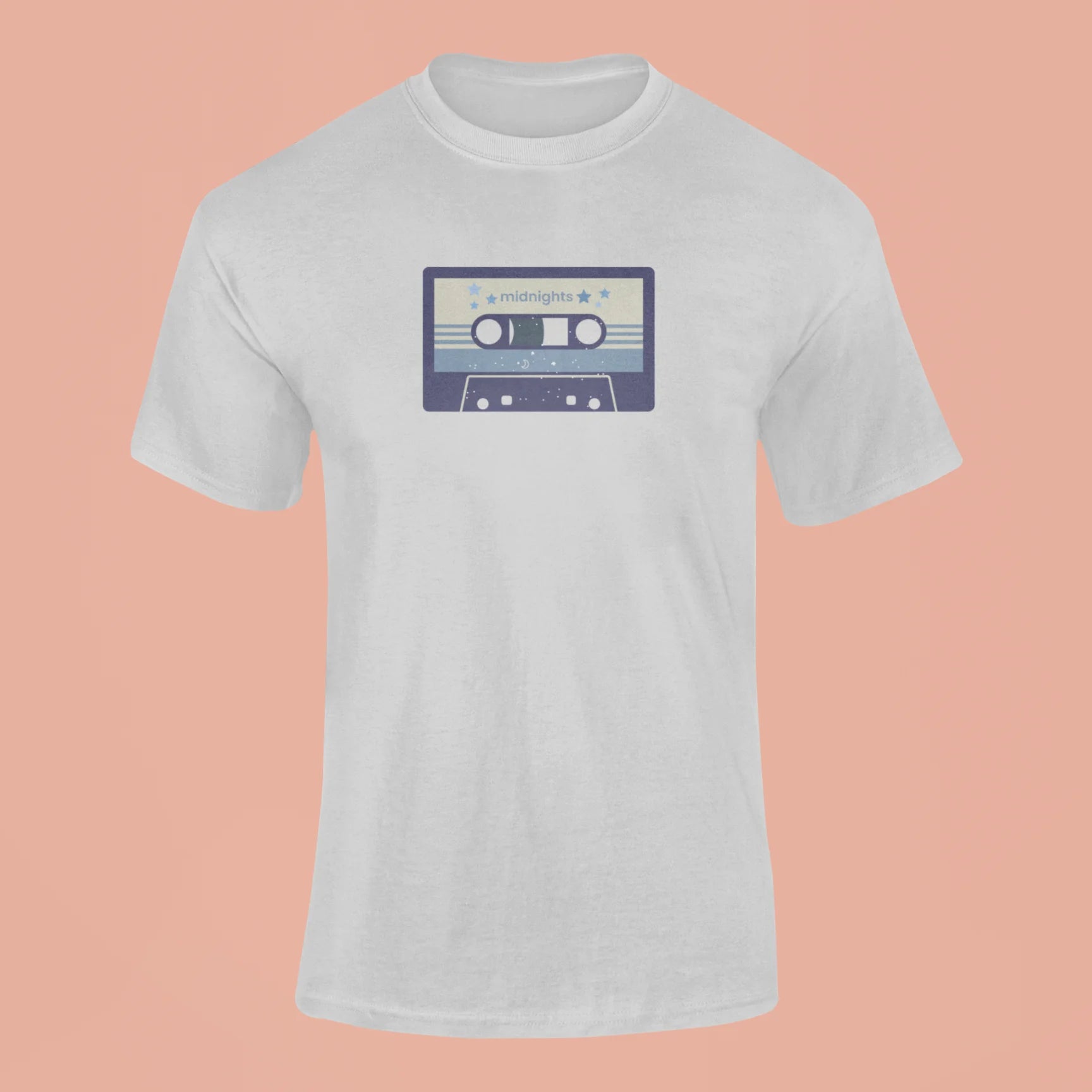 midnights album cassette t shirt grey