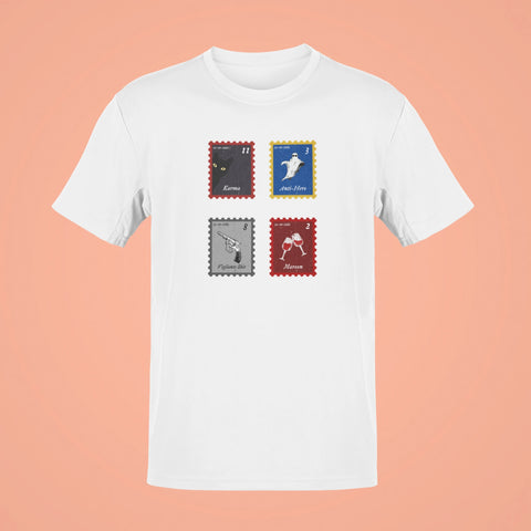 midnights song stamps karma oversized t shirt white