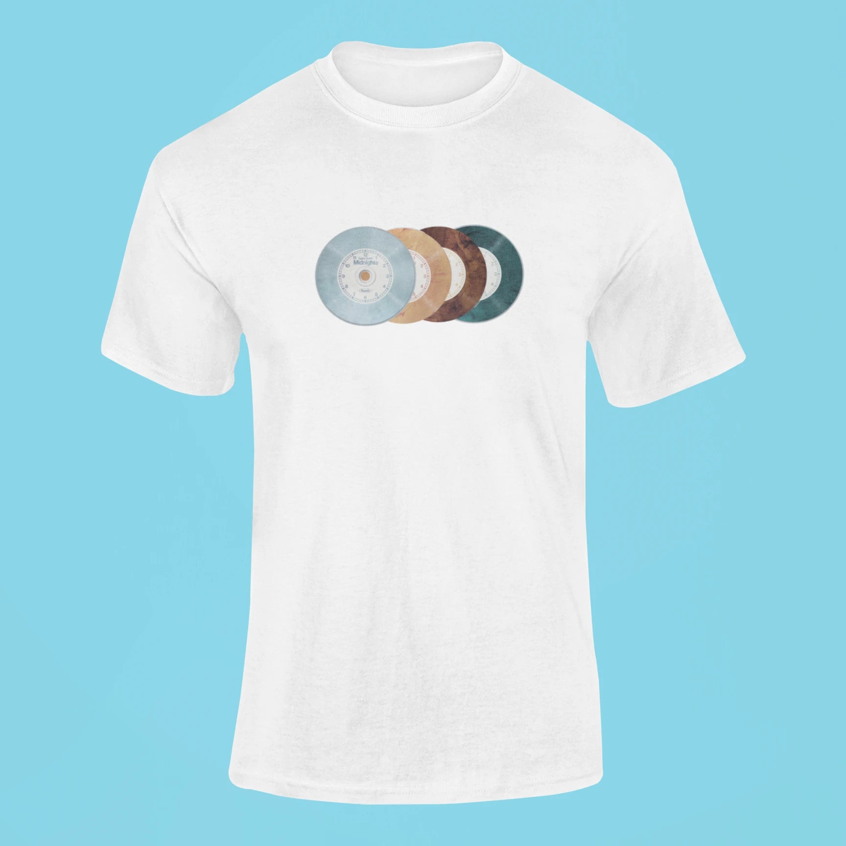 midnights vinyl cd t shirt white