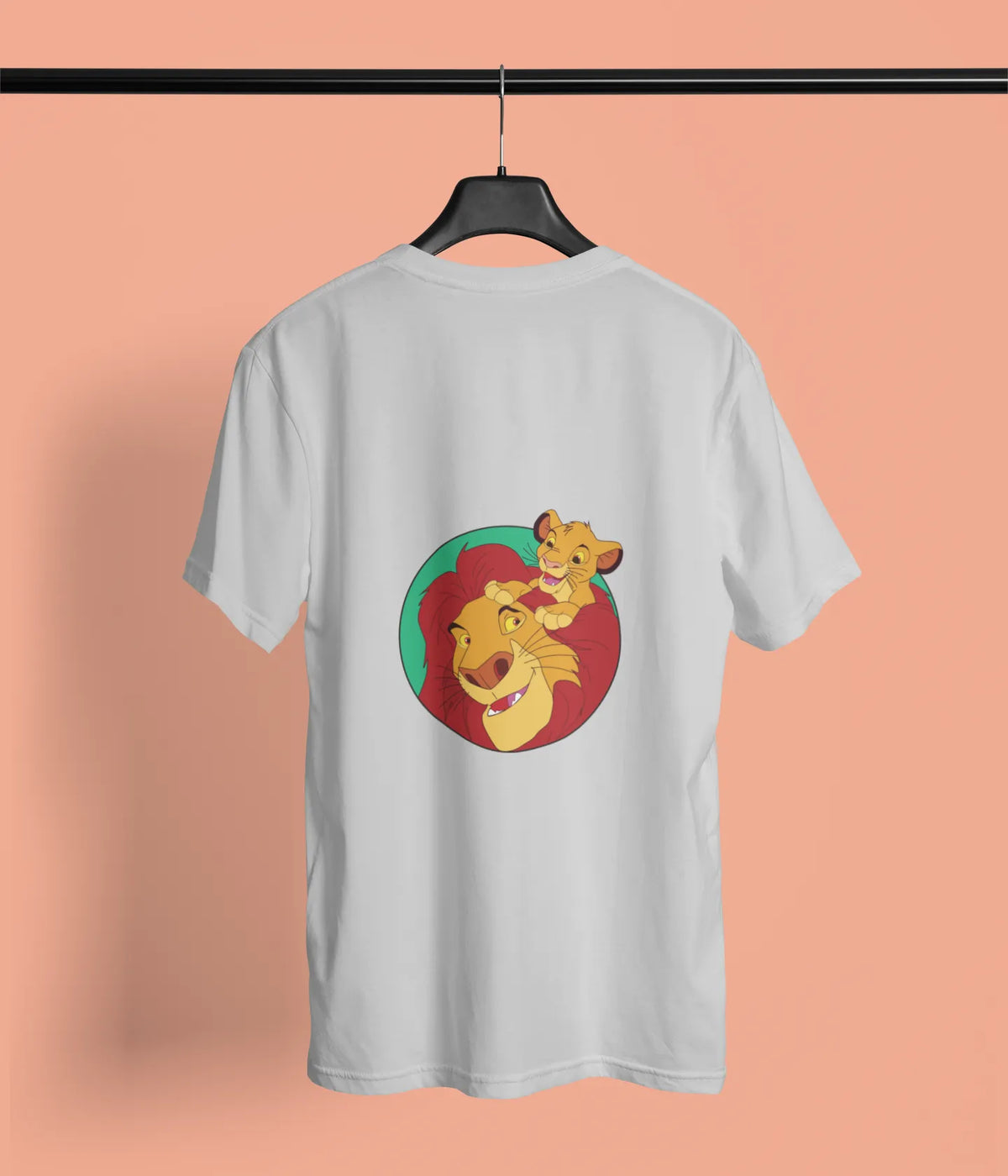 mufasa simba back print grey