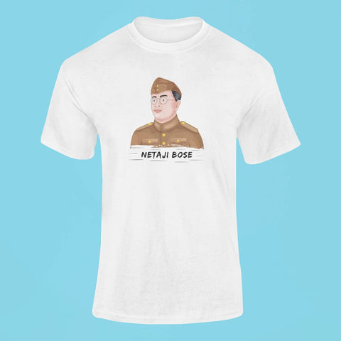 netaji subhash chandra bose t shirt white