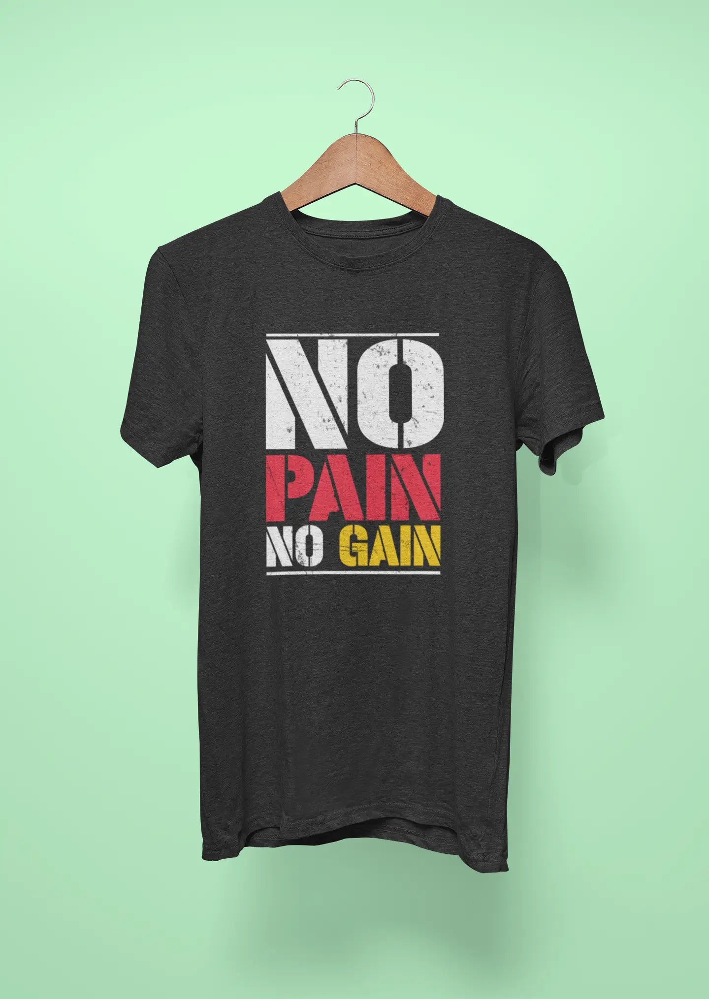 no pain no gain black