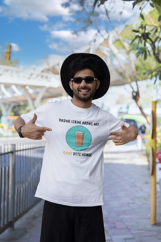 Padhe likhe aadmi hai, chai pite honge Oversized T-Shirt
