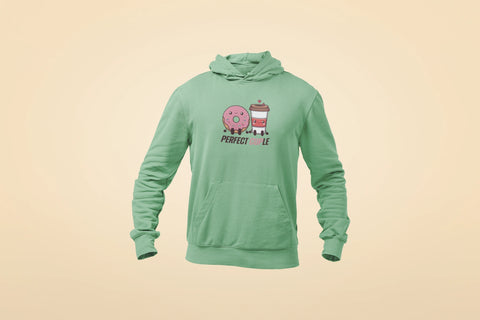 perfect cuple unisex hoodie mint green