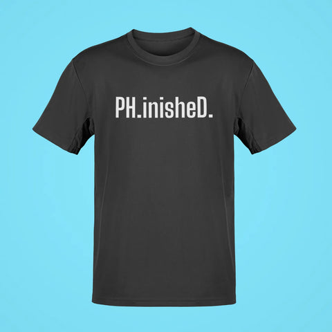 ph inished oversized t shirt black